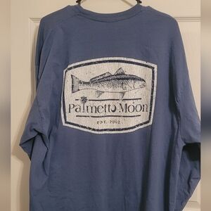 Blue Palmetto Moon Long Sleeve Tee